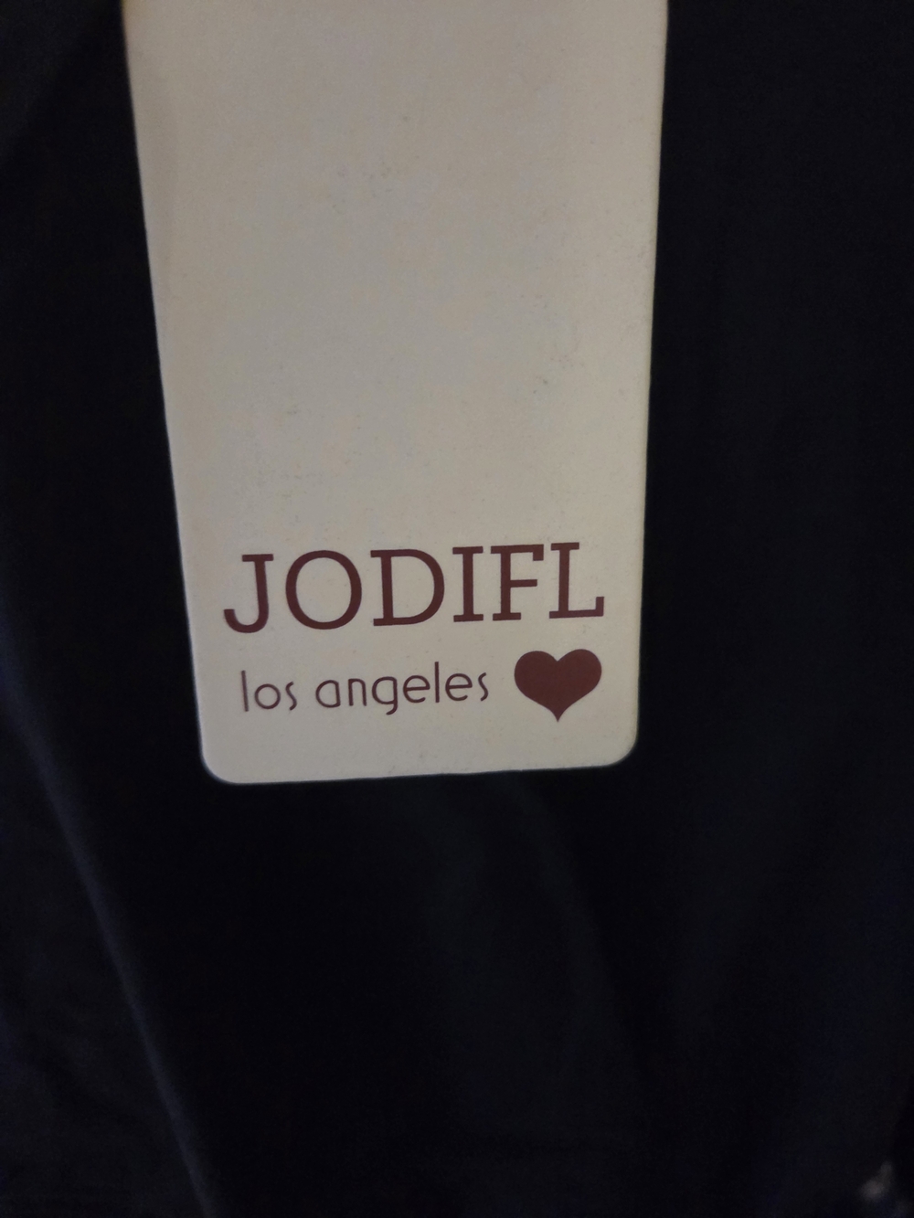 JODIFL Kids Black Short Sleeve Tee with Logo Tag
